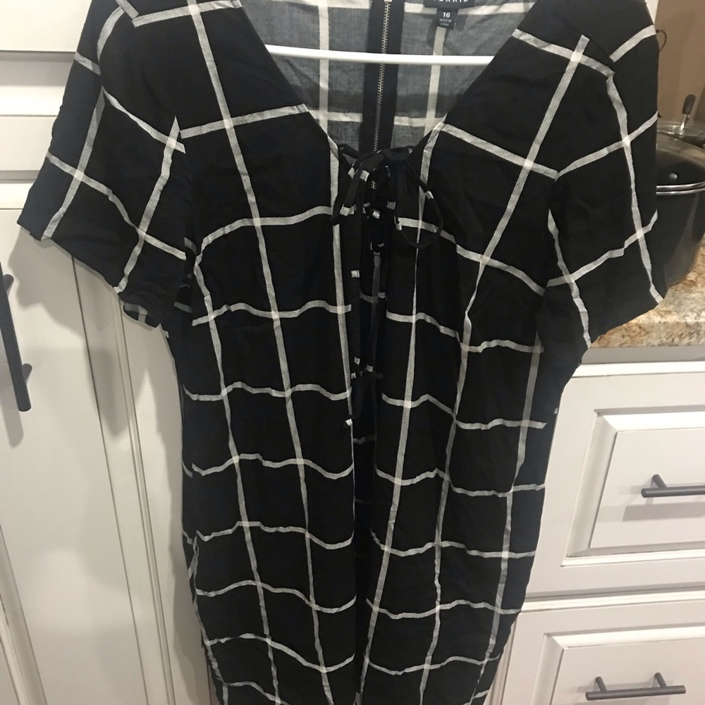 Torrid stripe mini dress size 16 used.